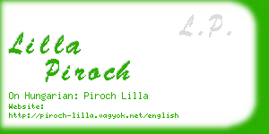 lilla piroch business card